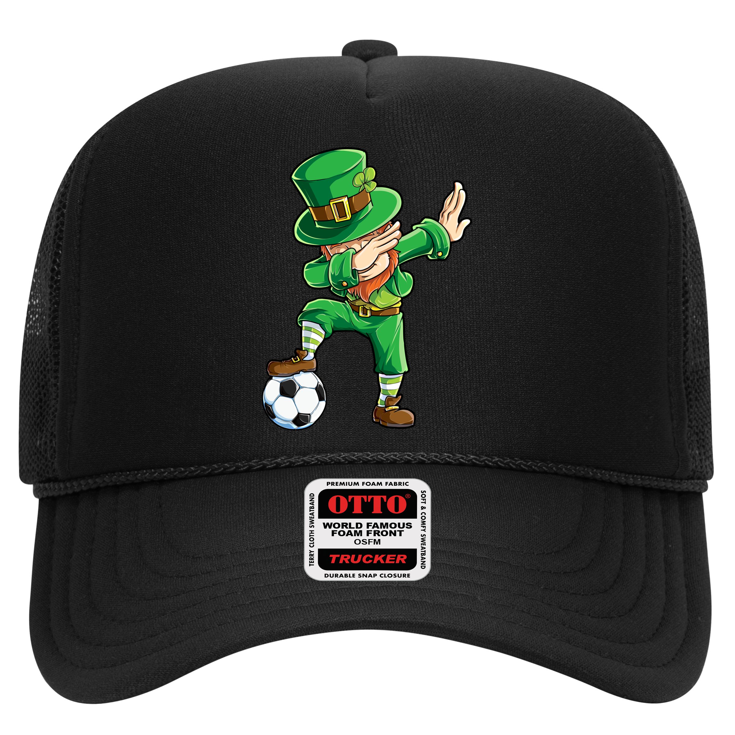 Dabbing Leprechaun St Patricks Day Soccer Sports Gift Hat