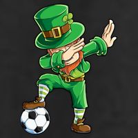 Dabbing Leprechaun St Patricks Day Soccer Sports Gift Hat