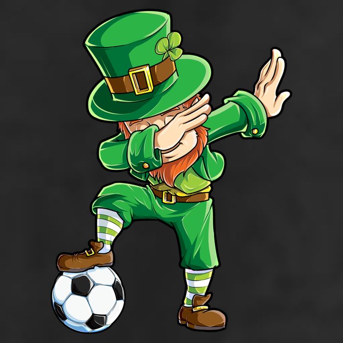 Dabbing Leprechaun St Patricks Day Soccer Sports Gift Hat