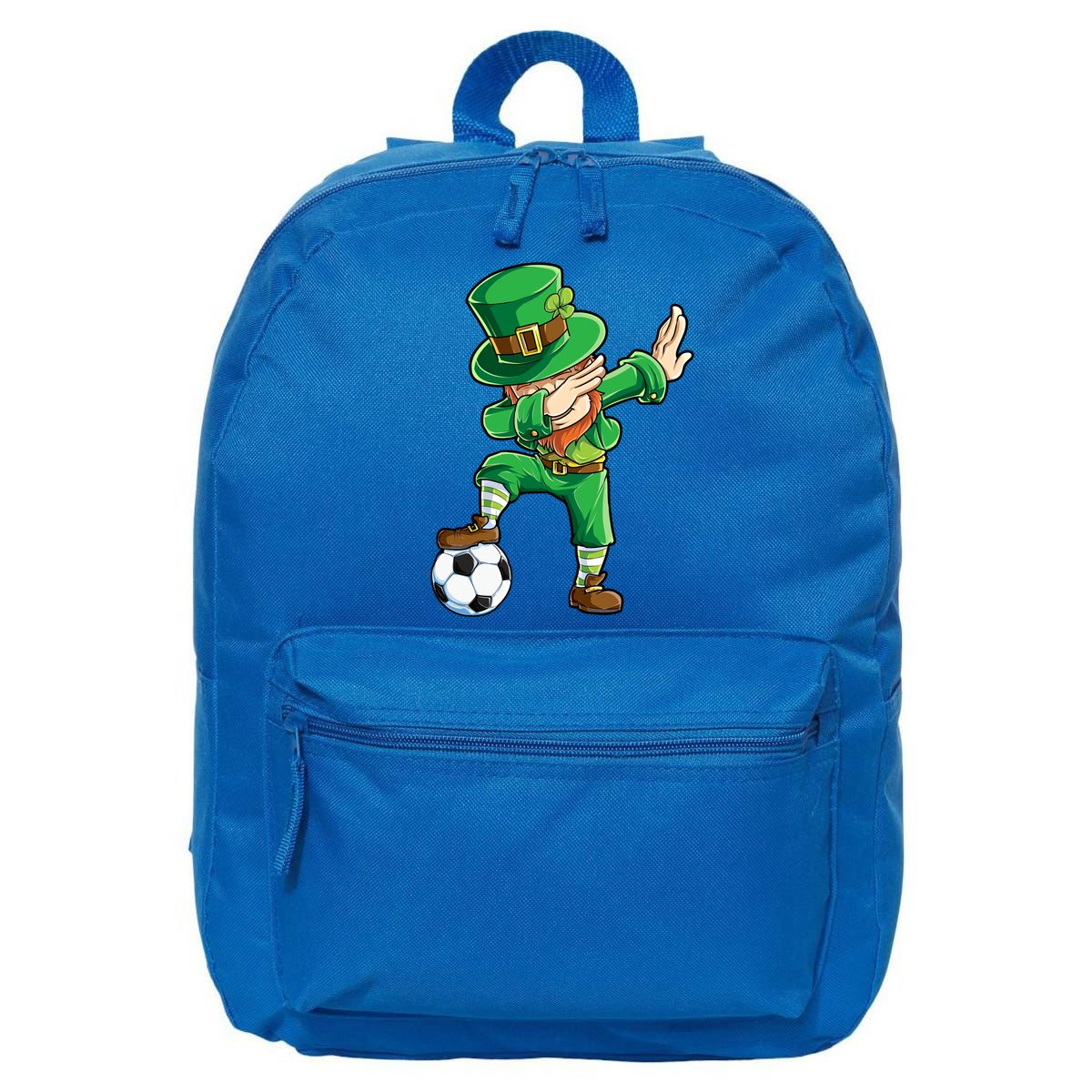 Dabbing Leprechaun St Patricks Day Soccer Sports Gift 16 in Basic Backpack