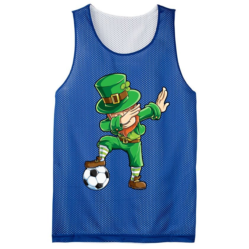 Dabbing Leprechaun St Patricks Day Soccer Sports Gift Mesh Reversible Basketball Jersey Tank