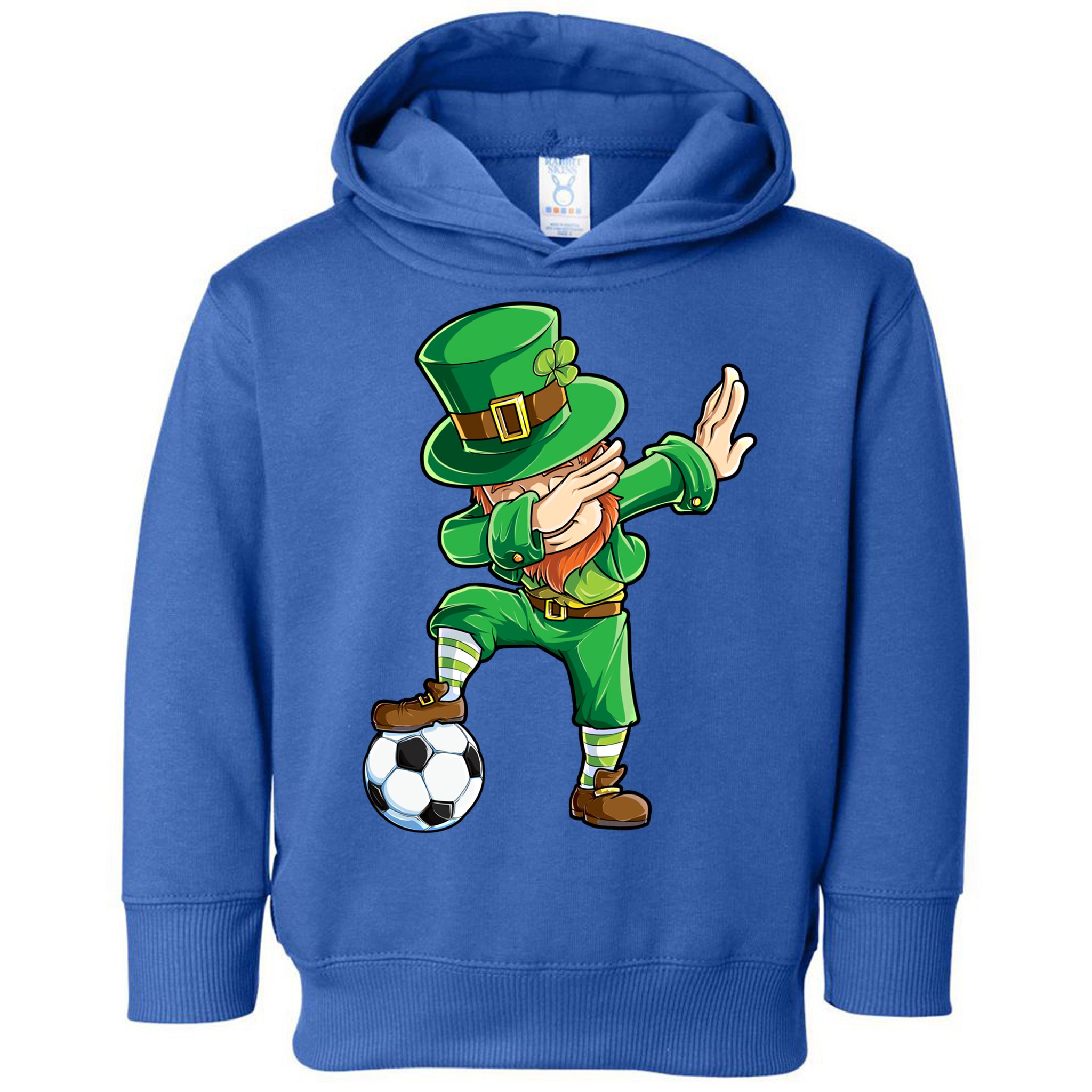 Dabbing Leprechaun St Patricks Day Soccer Sports Gift Toddler Hoodie