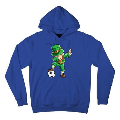 Dabbing Leprechaun St Patricks Day Soccer Sports Gift Tall Hoodie