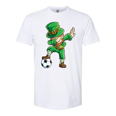 Dabbing Leprechaun St Patricks Day Soccer Sports Gift Softstyle® CVC T-Shirt