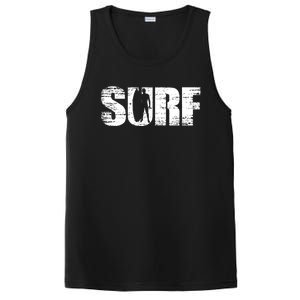 Distressed Look Surfing Gift For Surfers Cute Gift PosiCharge Competitor Tank