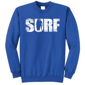 Distressed Look Surfing Gift For Surfers Cute Gift Sweatshirt