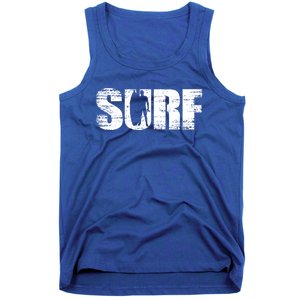 Distressed Look Surfing Gift For Surfers Cute Gift Tank Top