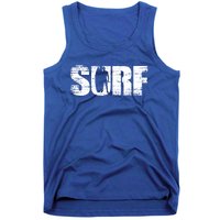 Distressed Look Surfing Gift For Surfers Cute Gift Tank Top