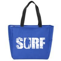 Distressed Look Surfing Gift For Surfers Cute Gift Zip Tote Bag