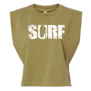 Distressed Look Surfing Gift For Surfers Cute Gift Garment-Dyed Women's Muscle Tee