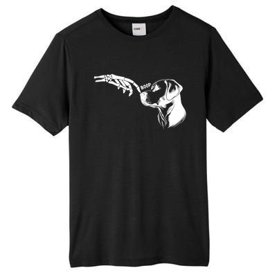 Dog Lover Skeleton Hand Boop Funny Halloween Labrador Tall Fusion ChromaSoft Performance T-Shirt