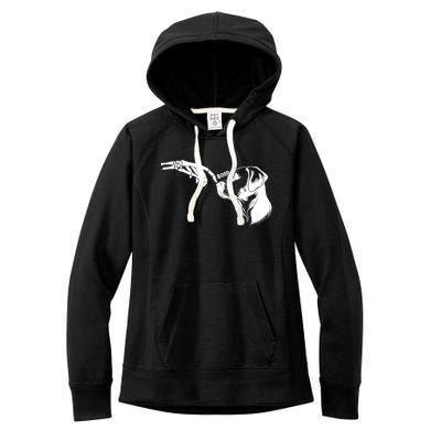 Dog Lover Skeleton Hand Boop Funny Halloween Labrador Women's Fleece Hoodie