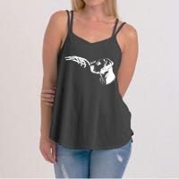 Dog Lover Skeleton Hand Boop Funny Halloween Labrador Women's Strappy Tank