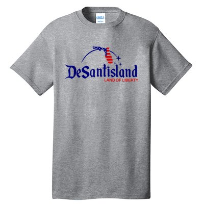 DeSantisLand Land State Of Liberty Florida Map Patriotic Tall T-Shirt