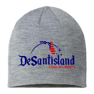 DeSantisLand Land State Of Liberty Florida Map Patriotic Sustainable Beanie