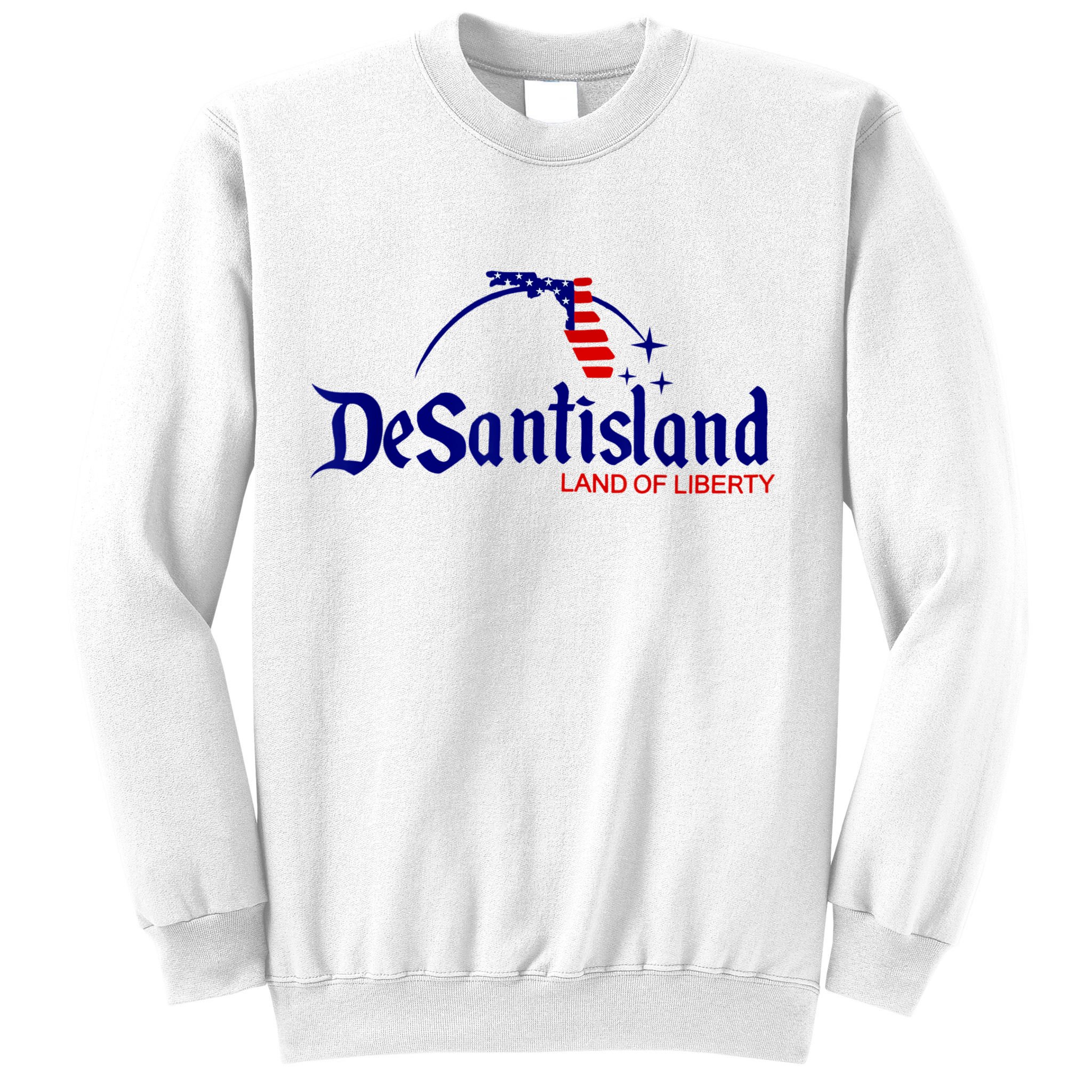 DeSantisLand Land State Of Liberty Florida Map Patriotic Sweatshirt