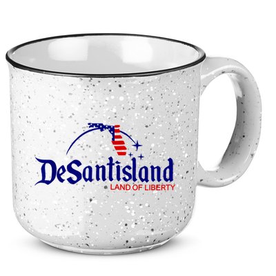 DeSantisLand Land State Of Liberty Florida Map Patriotic 15oz Campfire Ceramic Mug