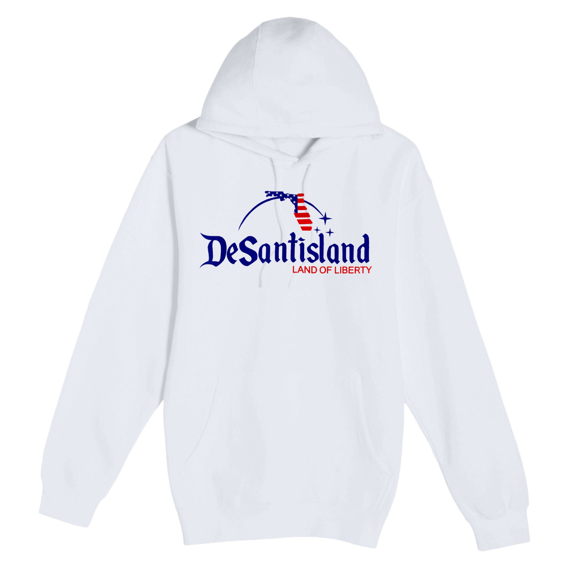 DeSantisLand Land State Of Liberty Florida Map Patriotic Premium Pullover Hoodie