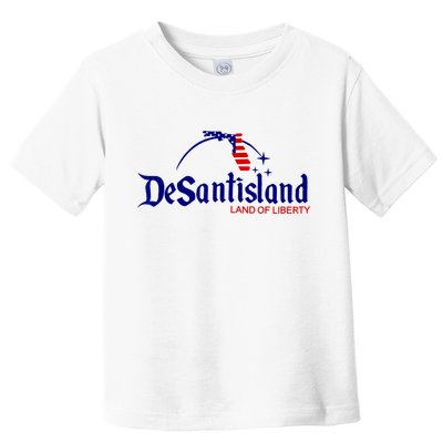 DeSantisLand Land State Of Liberty Florida Map Patriotic Toddler T-Shirt