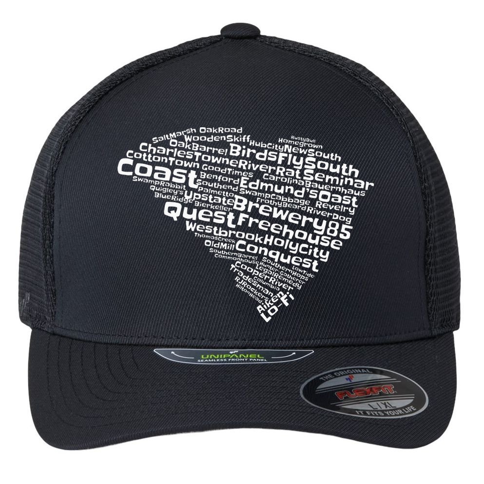 Drink Local South Carolina Breweries Flexfit Unipanel Trucker Cap