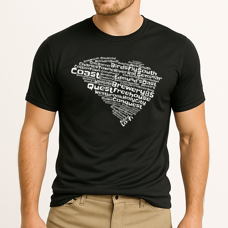 Drink Local South Carolina Breweries Cooling Performance Crew T-Shirt