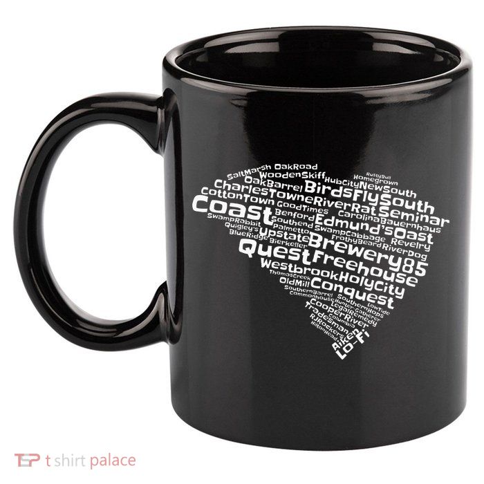 Drink Local South Carolina Breweries 11oz C Handle Ceramic Mug