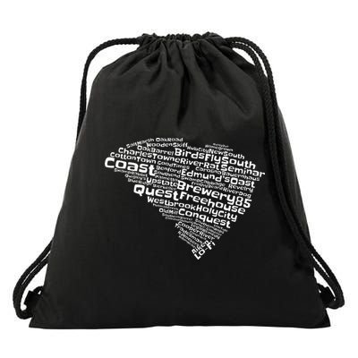 Drink Local South Carolina Breweries Drawstring Bag