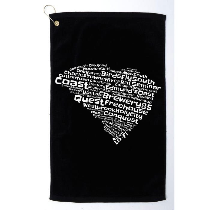 Drink Local South Carolina Breweries Golf Towel
