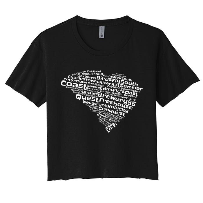 Drink Local South Carolina Breweries Women's Crop Top Tee