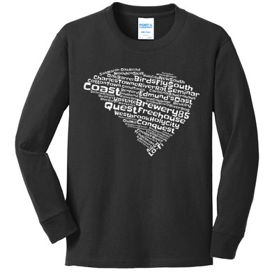 Drink Local South Carolina Breweries Kids Long Sleeve Shirt