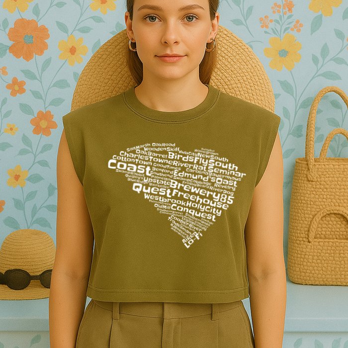 Drink Local South Carolina Breweries Garment-Dyed Women's Muscle Tee