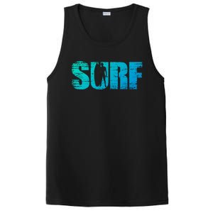 Distressed Look Surfing Gift For Surfers Cute Gift PosiCharge Competitor Tank