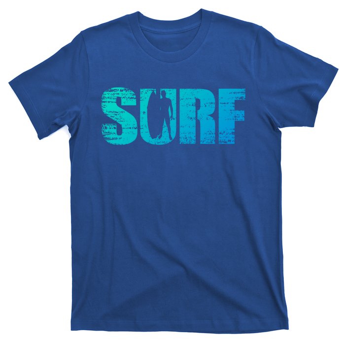 Distressed Look Surfing Gift For Surfers Cute Gift T-Shirt