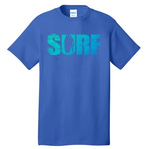 Distressed Look Surfing Gift For Surfers Cute Gift Tall T-Shirt