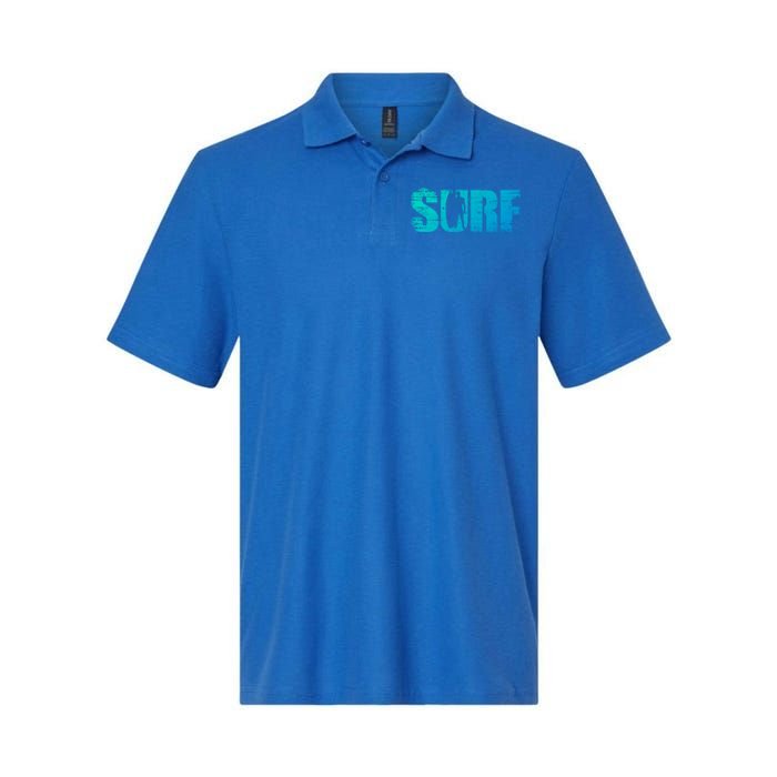 Distressed Look Surfing Gift For Surfers Cute Gift Softstyle Adult Sport Polo