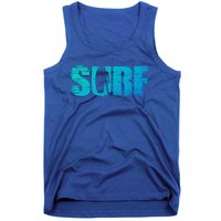 Distressed Look Surfing Gift For Surfers Cute Gift Tank Top