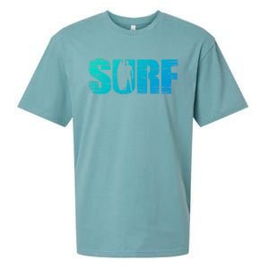 Distressed Look Surfing Gift For Surfers Cute Gift Sueded Cloud Jersey T-Shirt