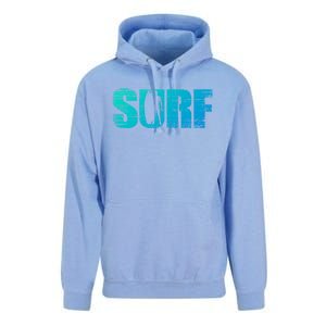 Distressed Look Surfing Gift For Surfers Cute Gift Unisex Surf Hoodie