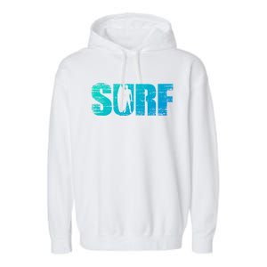 Distressed Look Surfing Gift For Surfers Cute Gift Garment-Dyed Fleece Hoodie