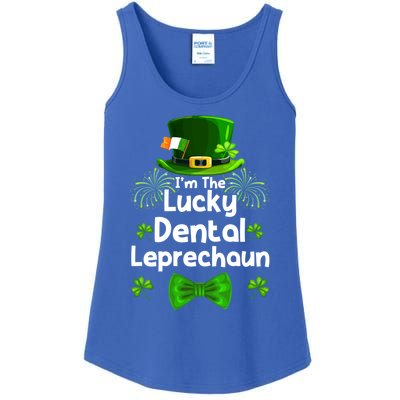 Dental Leprechaun St Patrick's Day Dentists Assistant Gift Ladies Essential Tank