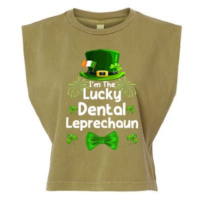 Dental Leprechaun St Patrick's Day Dentists Assistant Gift Garment-Dyed Women's Muscle Tee