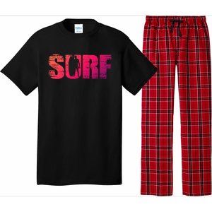 Distressed Look Surfing Gift For Surfers Cute Gift Pajama Set