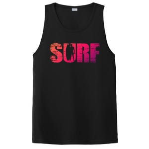 Distressed Look Surfing Gift For Surfers Cute Gift PosiCharge Competitor Tank