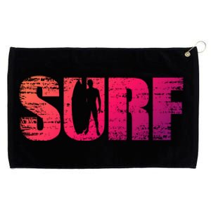 Distressed Look Surfing Gift For Surfers Cute Gift Grommeted Golf Towel