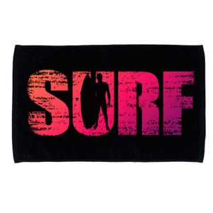 Distressed Look Surfing Gift For Surfers Cute Gift Microfiber Hand Towel