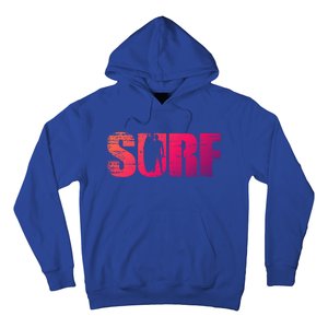 Distressed Look Surfing Gift For Surfers Cute Gift Hoodie