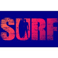 Distressed Look Surfing Gift For Surfers Cute Gift Bumper Sticker