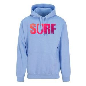 Distressed Look Surfing Gift For Surfers Cute Gift Unisex Surf Hoodie