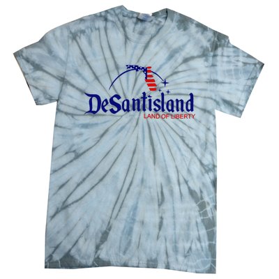 DeSantisLand Land State of Liberty Florida Map Patriotic Tie-Dye T-Shirt