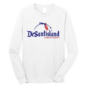 DeSantisLand Land State of Liberty Florida Map Patriotic Long Sleeve Shirt